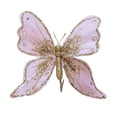 thumbnail image 1 of Fiudx Adornos para Árbol de Navidad, Diseño de Mariposa Brillante, Detalles Dorados, Tela Duradera, Decoración para Árbol de Navidad, para Colgar En El Techo o La Pared, para Bodas y Celebraciones de, 1 of 7