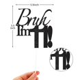 thumbnail image 2 of Cake Topper Varpotle Brush I'm 11 Black Glitter para cumpleaños número 11, 2 of 6