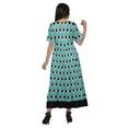 thumbnail image 3 of Moomaya Long A-Line tunic Kurti Dress For Women Elbow Sleeve Printed Casual Kurti, 3 of 5