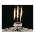 thumbnail image 5 of Novelties Sparkling Gold Party / Birthday Candle Set, 6 Pcs, 6 inch each candle, 5 of 5