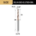 thumbnail image 1 of Taper Ball End Milling Cutter Carbide 3D Relief Engraving Drill Engraving Tool, 1 of 7