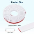 thumbnail image 2 of Uxcell U-Shape Edge Banding, 16.4ft Self-Adhesive Edge Banding Trim for Cabinet Repair Furniture Restoration White 18mm, 2 of 6