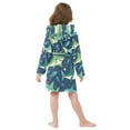 thumbnail image 7 of FORMRS Niños Bathrobe Unisex Hooded Robe Soft Plush Pajamas Sleepwear, Size 2-3T, Sharks Pattern, 7 of 7