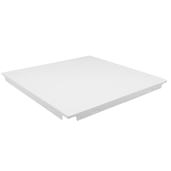 CTIRCHIU Interlocking Aluminum Ceiling Planks with Matte White Baked Paint for Home Drop Ceiling