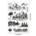 thumbnail image 6 of Custom PVC Plastic Clear Stamps Mountain 160x110x3mm, 6 of 8