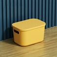 thumbnail image 3 of RUIQPGRT Fall Room Decor Storage Box With Lid Handle Hole Large Capacity Stackable Makeup Toys Storage Basket Home Desktop Organization Container Storage CaseClearance Promotion, 3 of 6