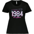 thumbnail image 3 of Inktastic Born in 1984 Throwback Birthday Women's Plus Size T-Shirt, 3 of 5