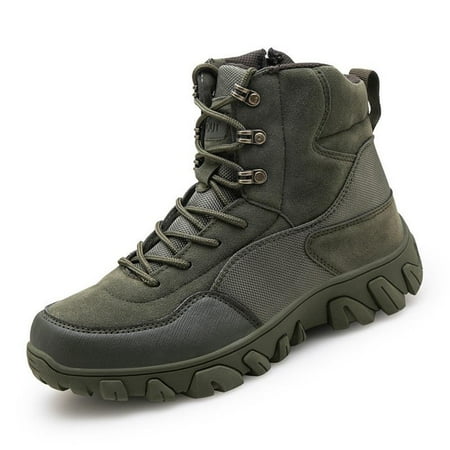 

TRGPSG Men s Lightweight Work Boots Durable Tactical Boots Desert Boots Armygreen 8.5
