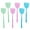 6PCS, variant on Staron 15" Fly Swatter for Indoors, Strong Flexible Manual Swat Plastic Long Handle Fly Swatter