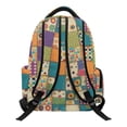 thumbnail image 2 of FKELYI Retro Flower Plaid Print 17 Inch Schoolbag for Girls Primary School Bookbag Kids Backpack with Multi-Pockets Lightweight Casual Daypack Travel Rucksack, 2 of 7