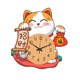 thumbnail image 4 of Reloj de pared decorativo con diseño de gato, sin tictac, para el hogar, el dormitorio y la sala de estar. L, 4 of 9