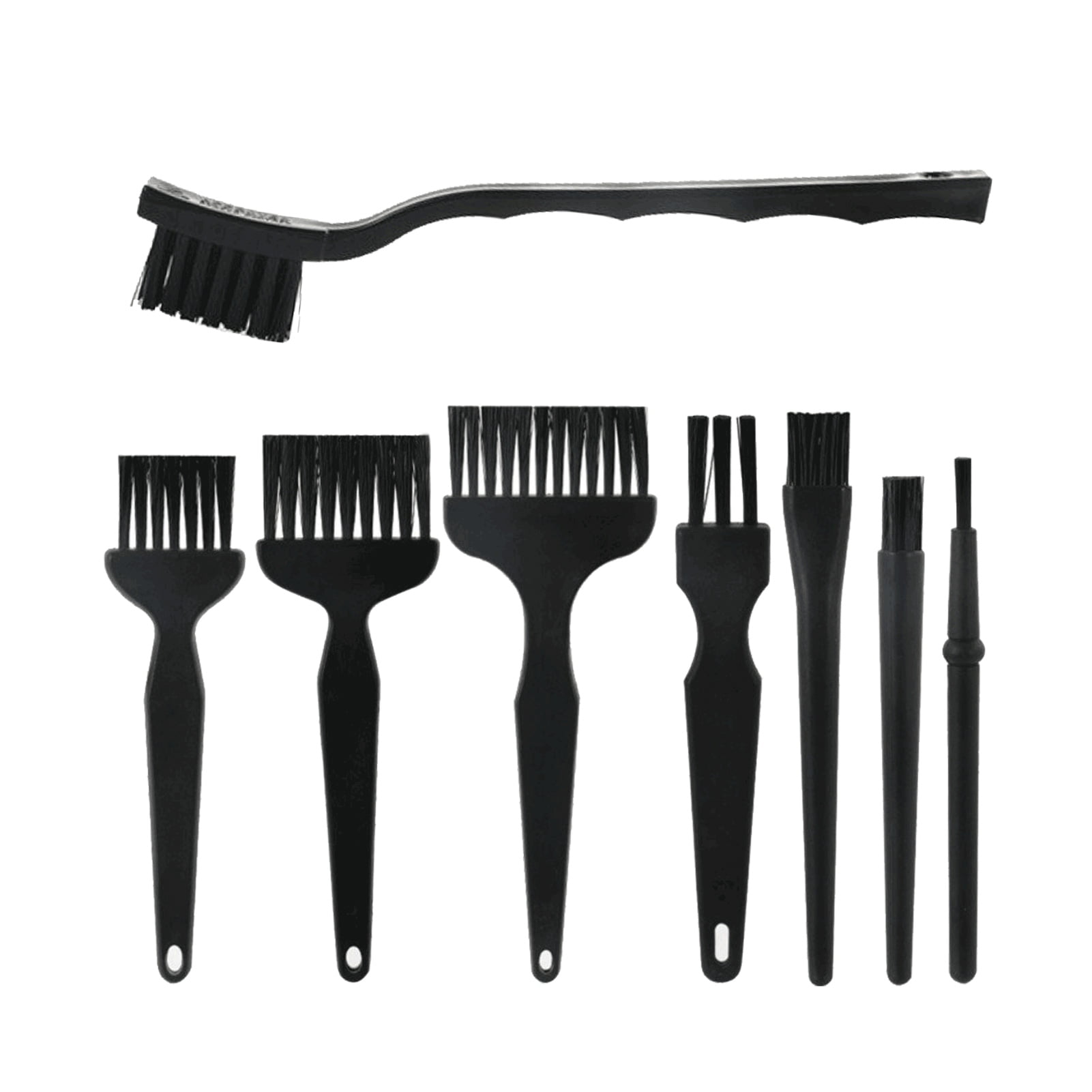 8PCS Keyboard Cleaning Brush Kit Anti Static Electronics Cleaners Portable Computer Laptops Cleaning Tools Black 