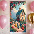 thumbnail image 4 of Cute Cartoon Animal Spring Theme Easter Bunny Backdrop for Children's Party Indoor Decoration Photo Shoot, 4 of 9