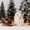 White B, variant on Christmas Village House Light Up Decorations, White Ceramic House Decor with Lights, Light Up Christmas Winter Village Houses for Tabletop Centerpiece Decor