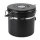 thumbnail image 3 of Recipiente de café de 1,2 L, tarro de almacenamiento con sellado de acero inoxidable, contenedor de almacenamiento de alimentos para uso doméstico, negro, 3 of 5
