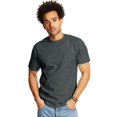 thumbnail image 1 of Hanes Adult Beefy-T Pocket T-Shirt 2-Pack, L, Charcoal Heather, 1 of 1