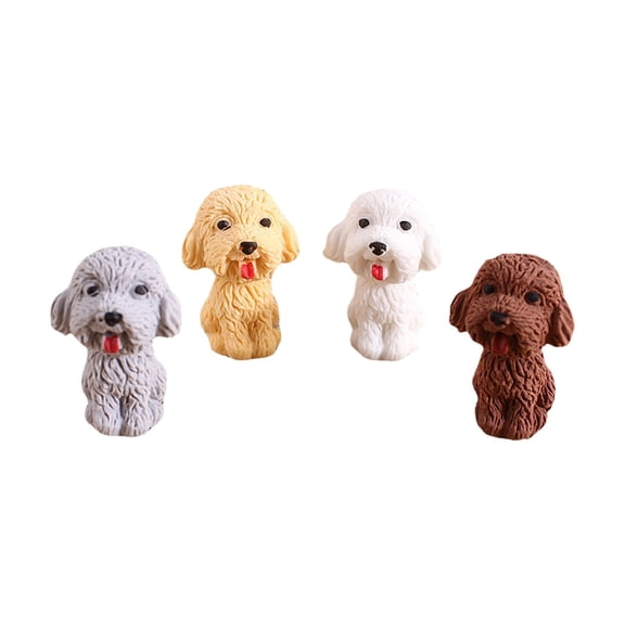 Creative Eraser Learning Stationery Cartoon Cute Teddy Dog Eraser - 1pc Random Color