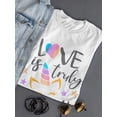 thumbnail image 3 of Love Is Truly Magical Quote Shaped Tee Women's -Image by Shutterstock, 3 of 4