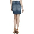 thumbnail image 2 of Jessica Simpson Womens Lace Up High Rise Denim Skirt, Blue, 28, 2 of 2