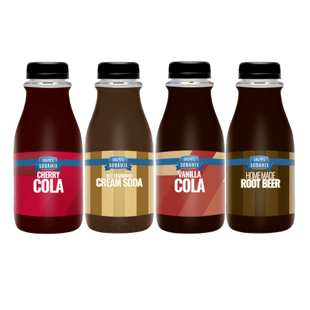 Flavors Four Pack | Ralph's Sodamix | Cherry Cola | Root Beer | Vanilla Cola | Cream Soda | Four 12oz (Best Tasting Bottled Beer)