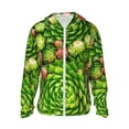 thumbnail image 1 of Balery Cactus And Succulents Sudadera ligera de manga larga con capucha y protección solar UPF 50+ para hombre y mujer, ideal para pesca y running-Large, 1 of 7