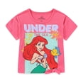 thumbnail image 3 of Disney Little Mermaid Ariel Short Sleeve T-Shirt and Shorts Set (Girls), 2 Piece Set, Sizes 2T-7, 3 of 7