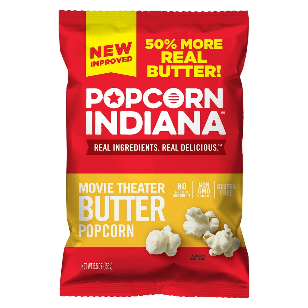 Popcorn, Indiana Movie Theater Butter Popcorn, 5.5 Oz.