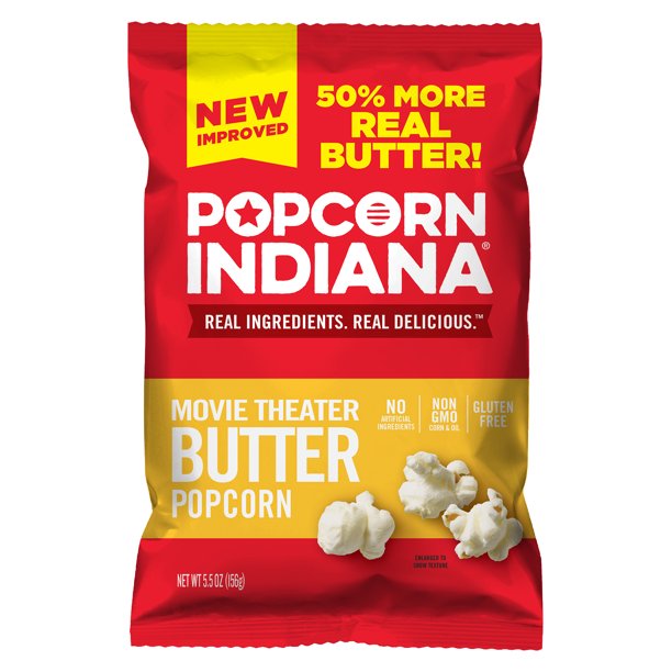 Popcorn, Indiana Movie Theater Butter Popcorn, 5.5 Oz.