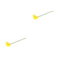 thumbnail image 3 of Advancent 24 piezas PU flor falsa Color sólido decorativo boda fiesta Club flores artificiales planta fotografía Prop amarillo Amarillo 2piezas, 3 of 6