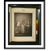 Historic Framed Print, [Studio portrait of models wearing traditional clothing from the province of Yania (Yanya), Ottoman Empire] - 3, 17-7/8" x 21-7/8"