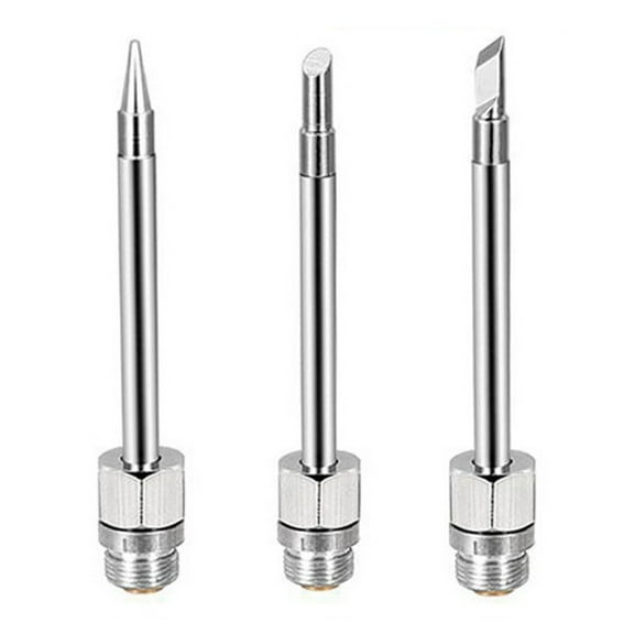 Soldering Iron Tip 510 Interface Silver Plating Soldering Iron Tip Copper Material Welding Rework Tool Bck Type B Smile Home