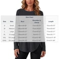 thumbnail image 2 of yillto Long Sleeve Shirts for Women Tunic Tops Loose Dressy Crew Neck Pullover Basic Lightweight Sweaters, 2 of 6