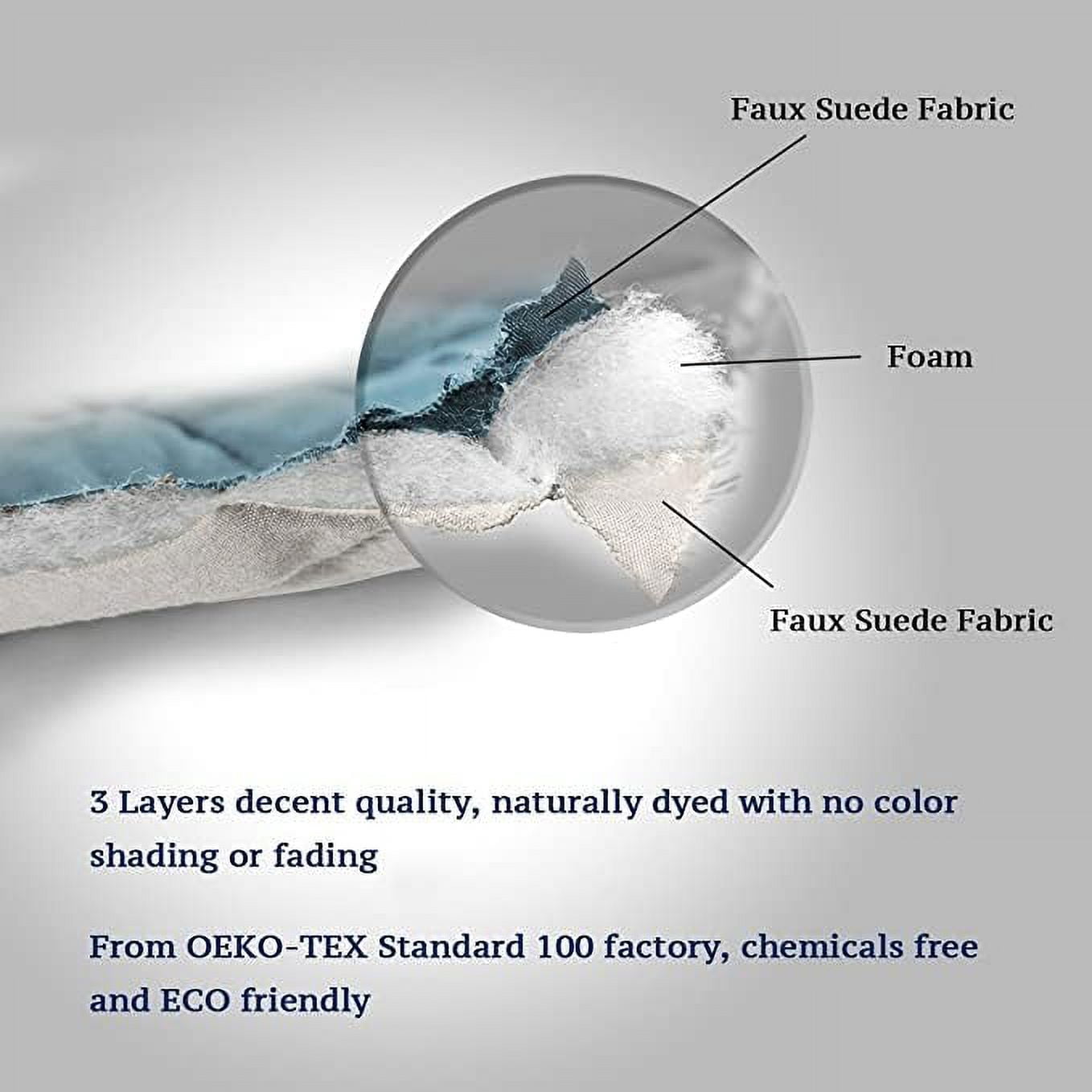 SHANNA Sofa Covers for 3 Cushion Couch, Water Repellent Reversible Quilted Sofa Slipcovers, Non Slip Sofa Covers 3 Seater, Furniture Protector for Pets Kids Dog Cat, Gray Blue,3-Seater