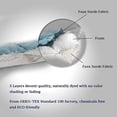 thumbnail image 6 of SHANNA Sofa Covers for Loveseat, Water Repellent Reversible Quilted Sofa Slipcovers, Non Slip Sofa Covers 2 Seater, Furniture Protector with Elastic Strap for Pets Kids Dog Cat, Gray Blue, 2-Seater, 6 of 7