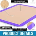 thumbnail image 2 of Zulay Kitchen Baking Mat 2 Pack Reusable Silicone Baking Sheet Nonstick - Purple, 2 of 7