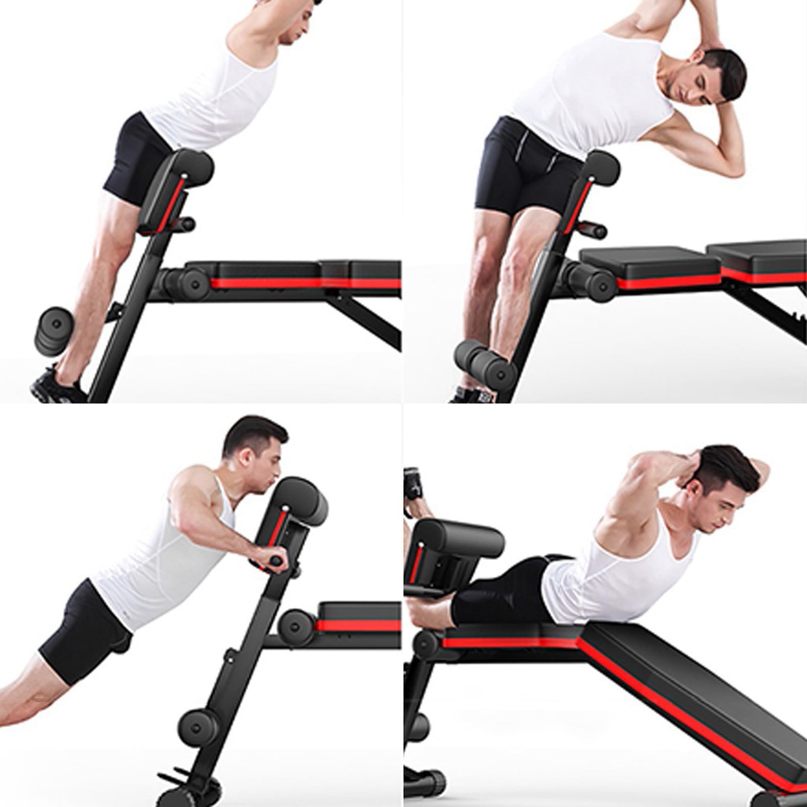 arteesol Adjustable Weight Bench Incline/Decline Flat Weight Lifting Bench Home Training Sit up Gym Bench for Full Body Strength Training Exercise