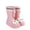 Pink, variant on Women’s Cute Mid Calf Rain Boots, Waterproof Non-Slip Pull On Rubber Rain Shoes for Outdoor Rainy Daily Casual Wear Black 3-3.5