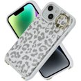 thumbnail image 4 of for iPhone 13 Case with Card Holder for Women,for iPhone 14 Phone Case Wallet with Strap,Credit Card Holder,Ring Stand,Crossbody Lanyard,PU Leather Cases for iPhone 13/14 6.1''(White Leopard), 4 of 18