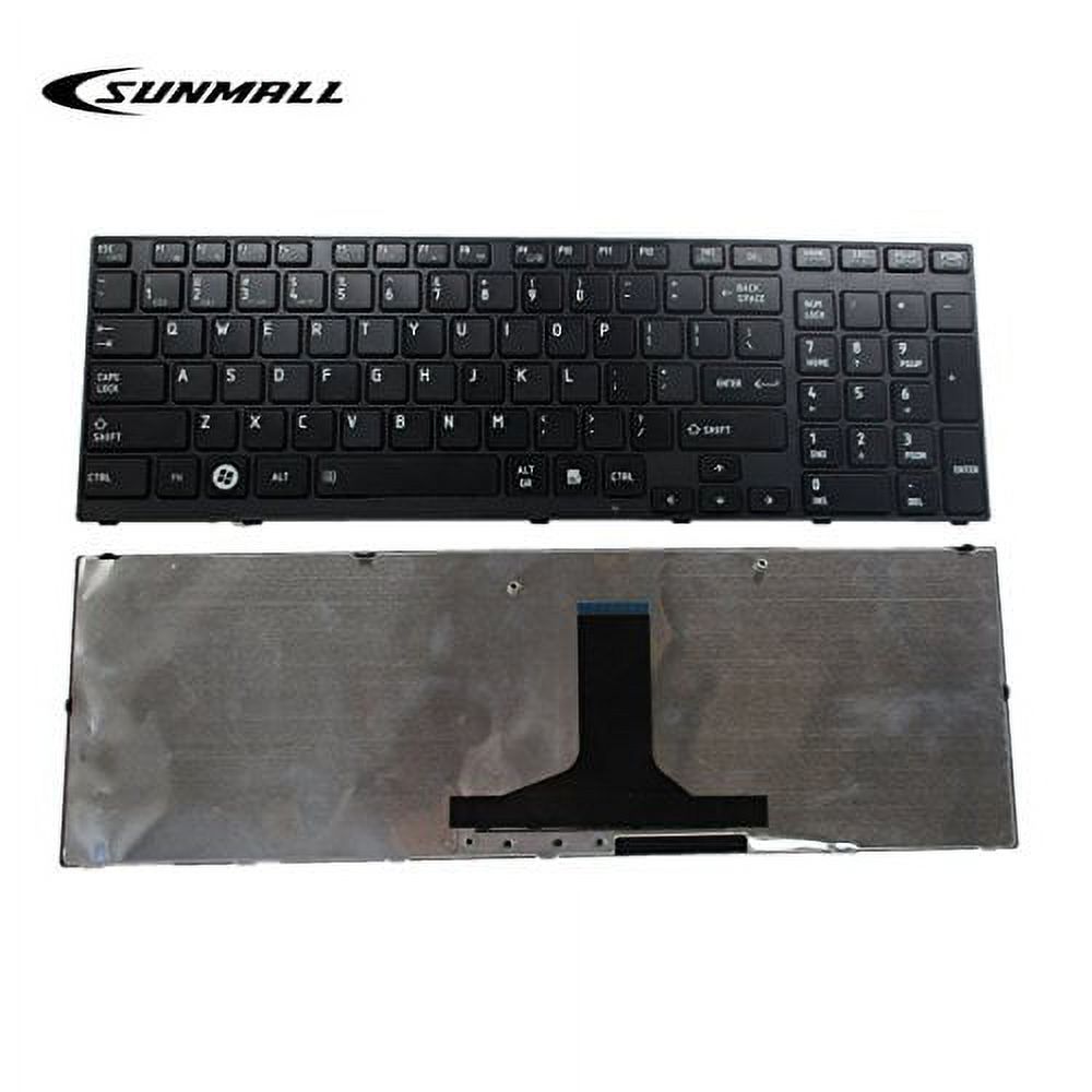 p755 keyboard replacement, sunmall laptop keyboard replacement for toshiba satellite p750 p750d p755 p755-s5320 p770 p770d p775 p775-s7215 series us layout 6 months warranty - image 3 of 3
