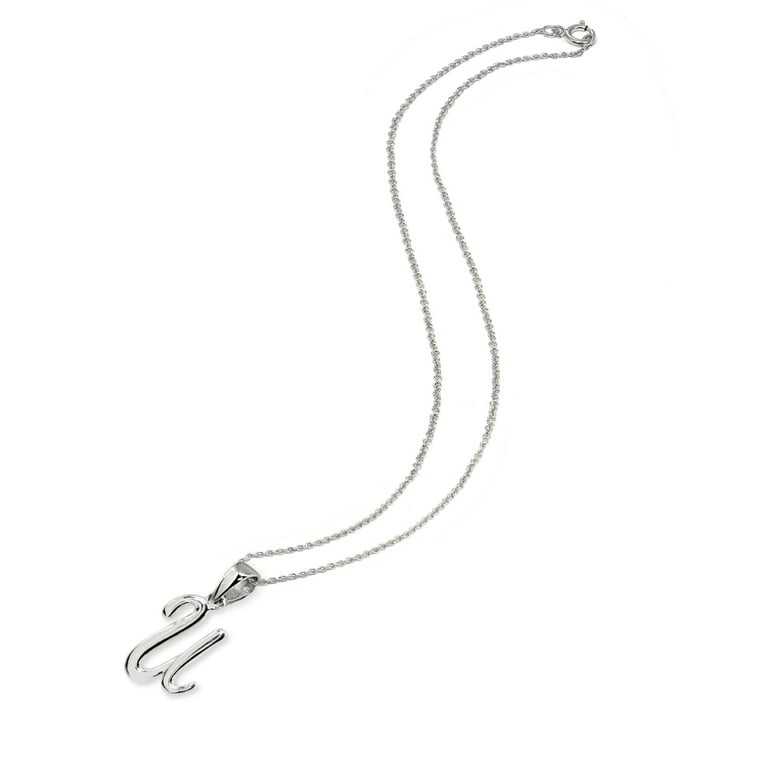 U Letter Initial Alphabet Name Personalized 925 Sterling Silver
