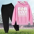 thumbnail image 3 of Youmylove Kids Hooded Football Personality Letter Printed Hoodies Pants Children Casual Fashion Trend American Football Fans Sports Rugby Activity Gift Stylish Dailywear, 3 of 3