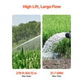 thumbnail image 3 of VEVOR Deep Well Submersible Pump,1.5 HP Output Power, 115V, 31.7 GPM Flow 276 ft Head, with 32.81 ft Cord, Stainless Steel Water Pump, for Industrial, Irrigation, and Home Use, IP68 Waterproof Grade, 3 of 10