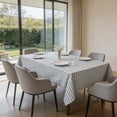thumbnail image 4 of Waterproof Oilproof Dirtproof Checkered Rectangular Table Cloth Tablecloth Table Cover for Dining Room Kitchen Office Farmhouse Rural Decor 47.24x62.99 Inch Nylon Small Versatile Outdoor, 4 of 6