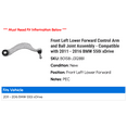 thumbnail image 2 of Front Left Lower Forward Control Arm and Ball Joint Assembly - Compatible with 2011 - 2016 BMW 550i xDrive 2012 2013 2014 2015, 2 of 2