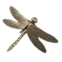 HAMPPLIES Desktop Dragonfly Statues Mini Brass Dragonfly Statue Gold 1Pack