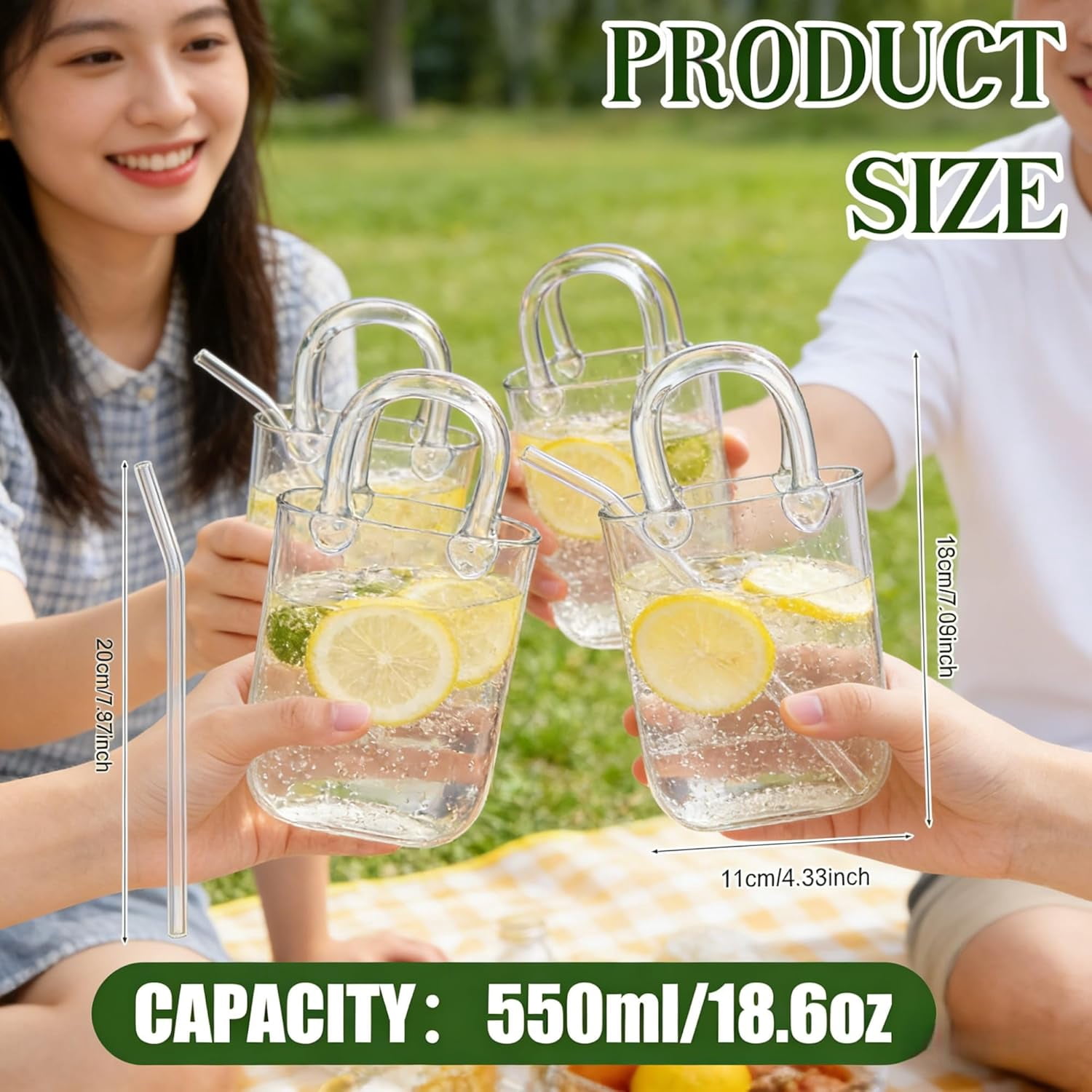 Glass Purse For Drinks – Unique 26oz Wine Glasses, Creative Cocktail Glass Shaped Purse, Perfect For Party, Tea, Juice, And Flower Arrangements