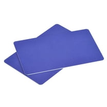 Uxcell Blank Cards Blue Plastic Card 30mil for ID Badge Printer, Graphic Quality, Pack of 50
