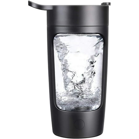 

Electric Shaker Bottle for Protein Mixes USB-Rechargeable for Protein Coffee Milkshakes Black