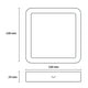 thumbnail image 5 of Estevez Luminaria LED para Sobreponer DRUM SQUARE ECO 12W 3000K Negro, 5 of 7
