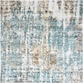 thumbnail image 1 of Ahgly Company Machine Washable Indoor Square Industrial Modern Gunmetal Gray Area Rugs, 7' Square, 1 of 7